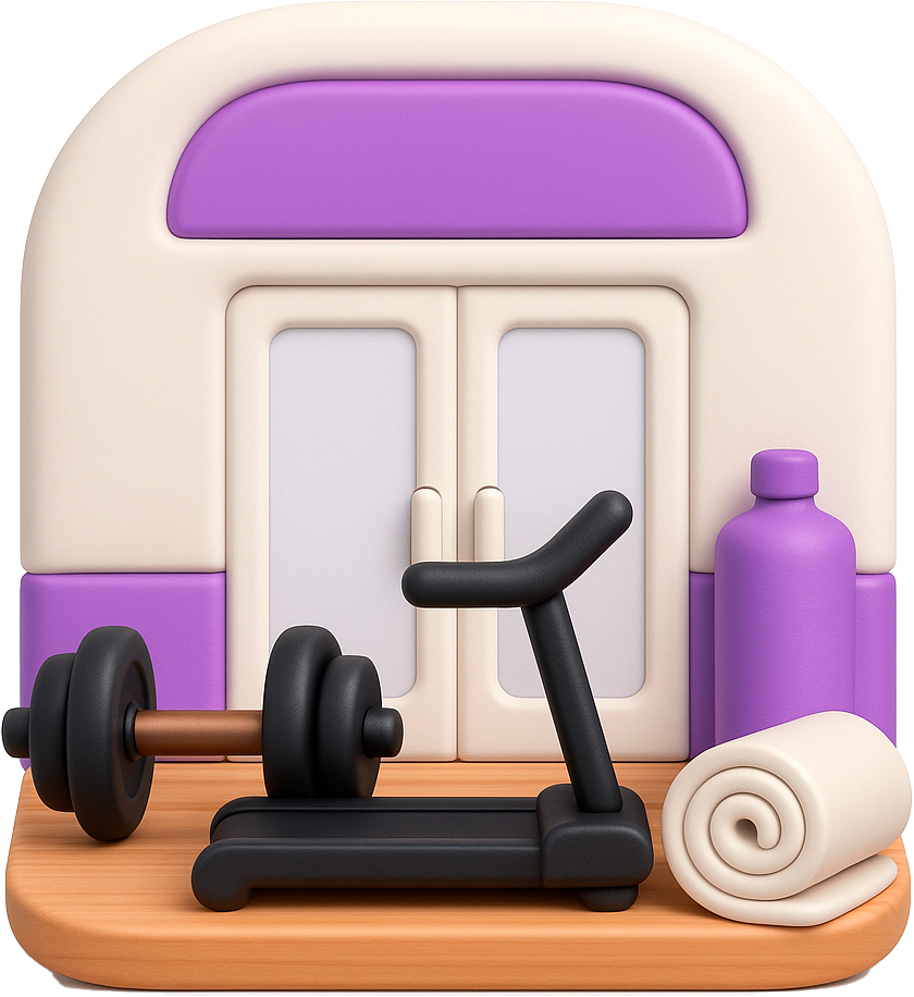 Fitness, gyms & studios